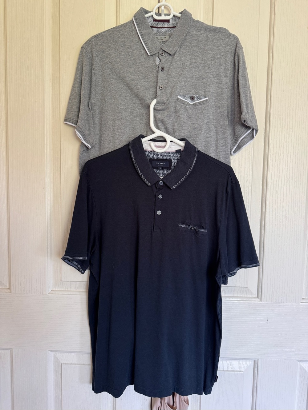 Two Ted Baker Men's Polos! Navy and Gray